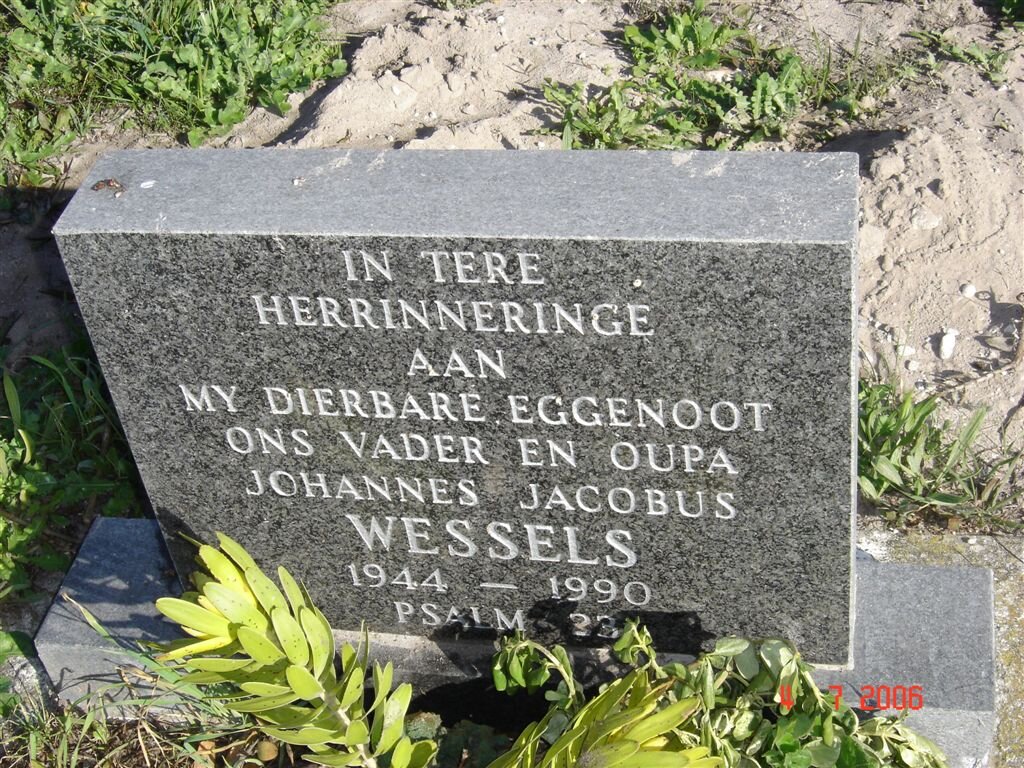 WESSELS Johannes Jacobus 1944-1990