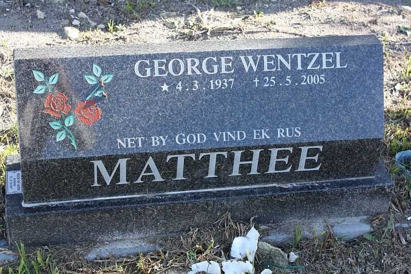 MATTHEE George Wentzel 1937-2005