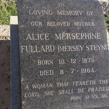 FULLARD Alice Mersephine nee STEYN 1875-1964