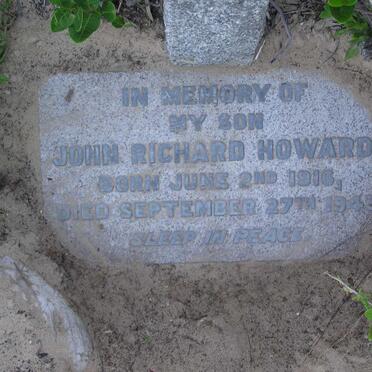 HOWARD John Richard 1916-1943