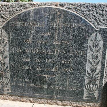 LINDE Dina Margaretha 1900-1956