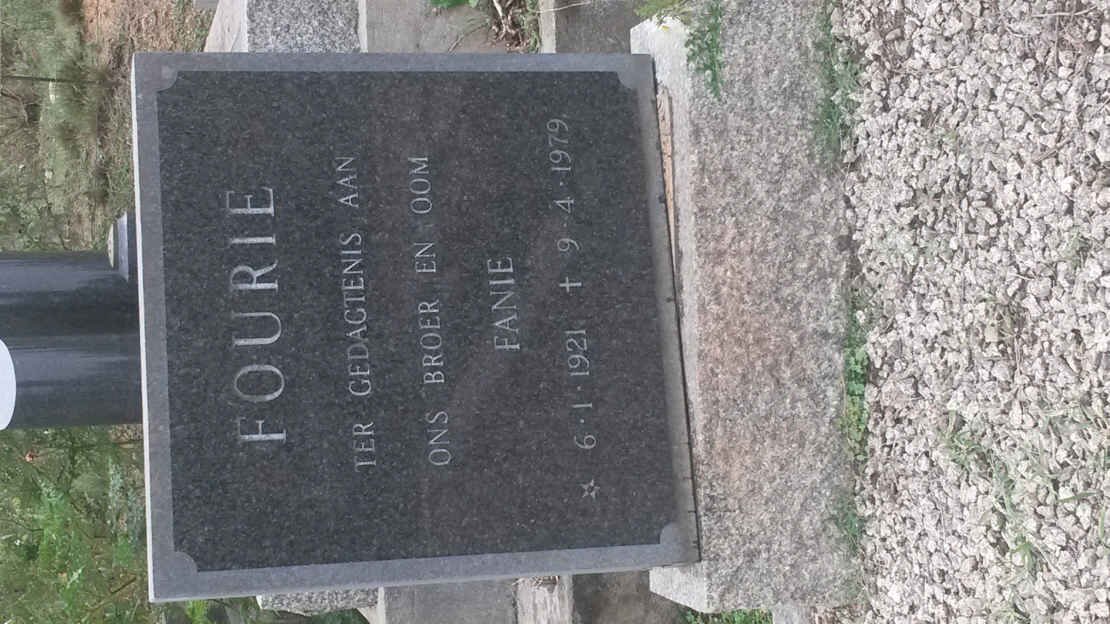 FOURIE Fanie 1921-1979