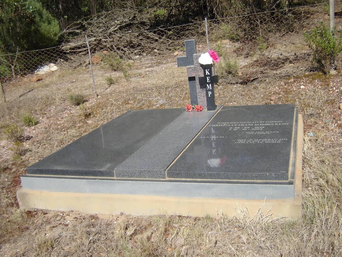 KEMP Christiaan Frans Jacobus 1939-2004