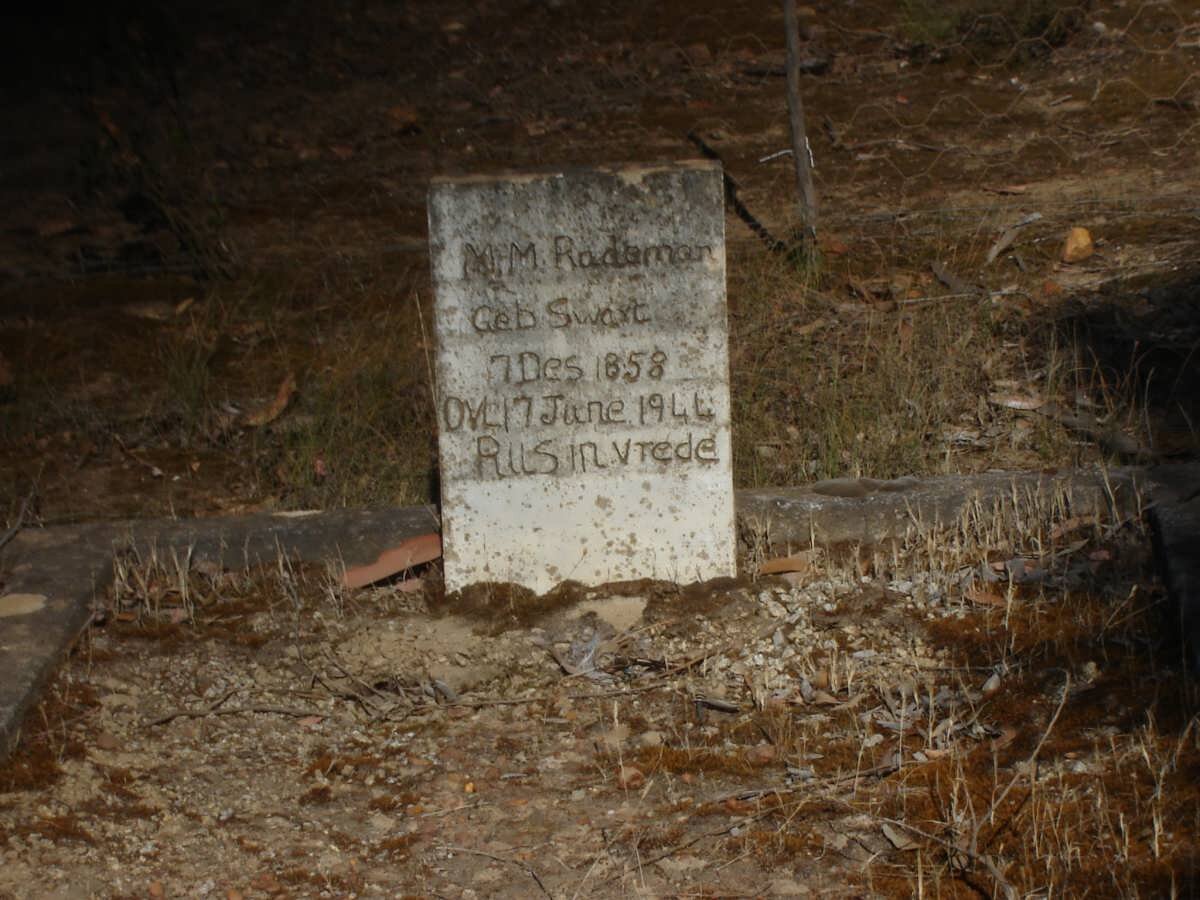 RADEMAN M.M. nee SWART 1858-1944