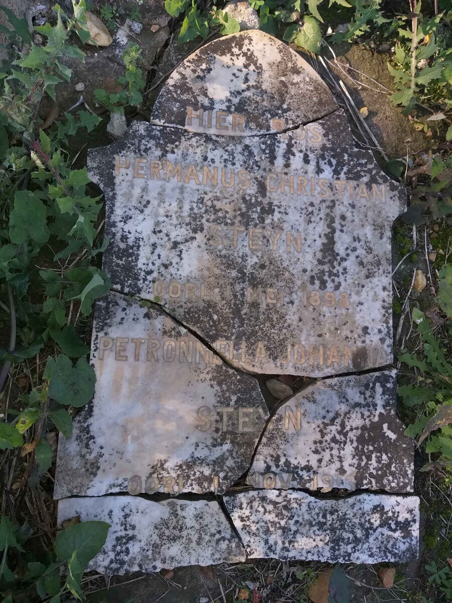 STEYN Hermanus Christiaan -1898 &amp; Petronella Johanna -1913