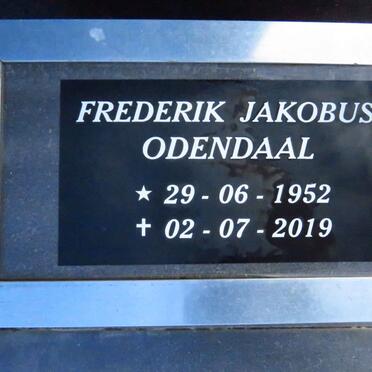 ODENDAAL Frederik Jakobus 1952-2019