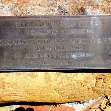 MÜLLER Hermanus Barend 1898-1980 &amp; Anna Susanna Wilhelmina Petronella DIPPENAAR 1902-1989