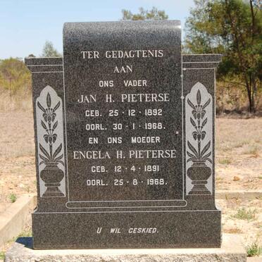 PIETERSE Jan H. 1892-1968 &amp; Engela H. 1891-1968