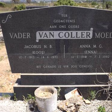 COLLER Jacobus N.B., van 1913-1972 &amp; Anna M.G. 1919-1982