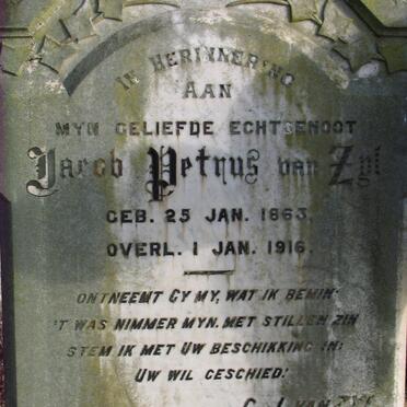 ZYL Jacob Petrus, van 1863-1916