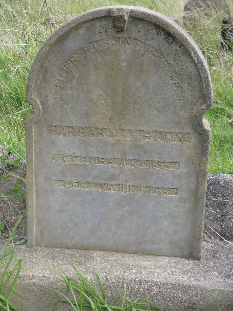 ROUX Barbara, le 1855-1933