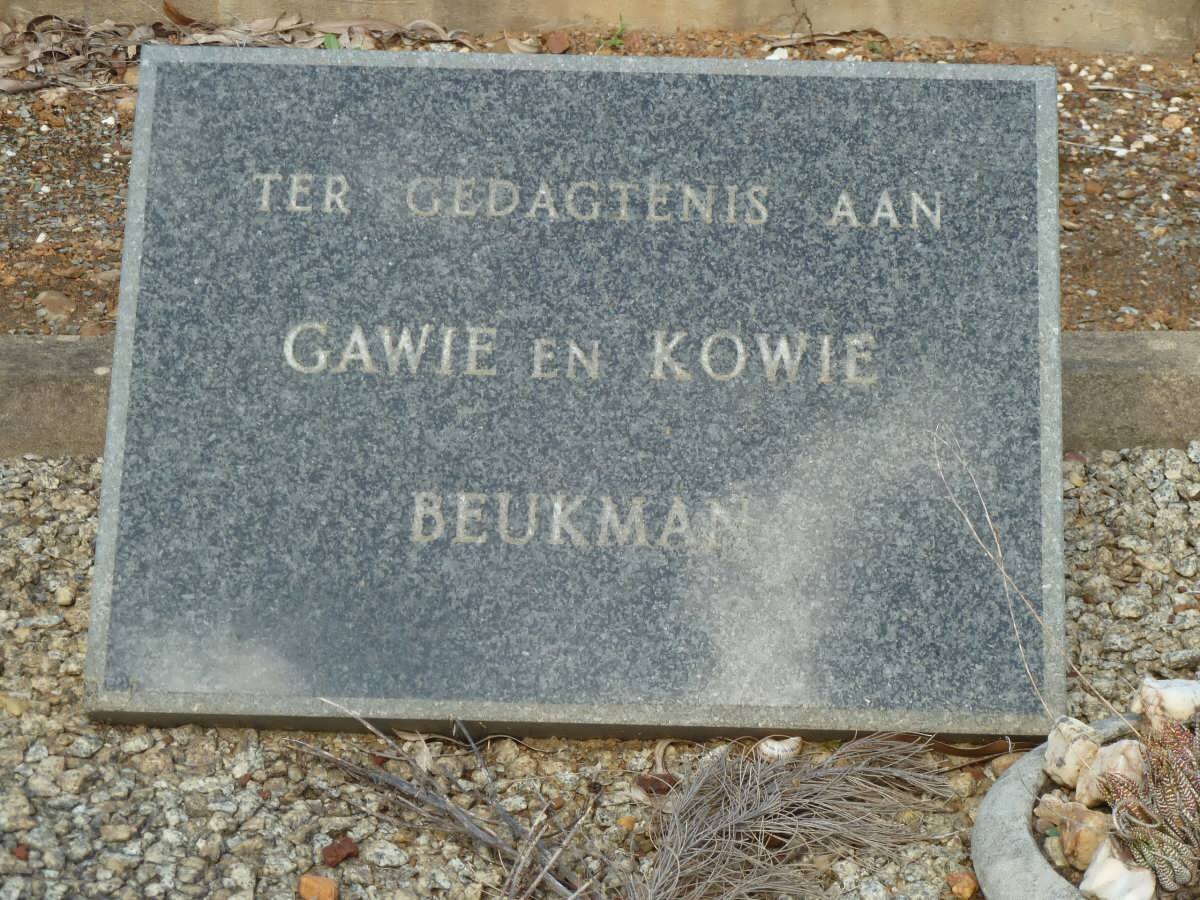 BEUKMAN Gawie en Kowie