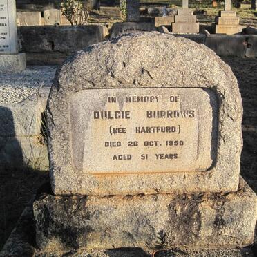 BURROWS Dulcie nee HARTFORD -1950