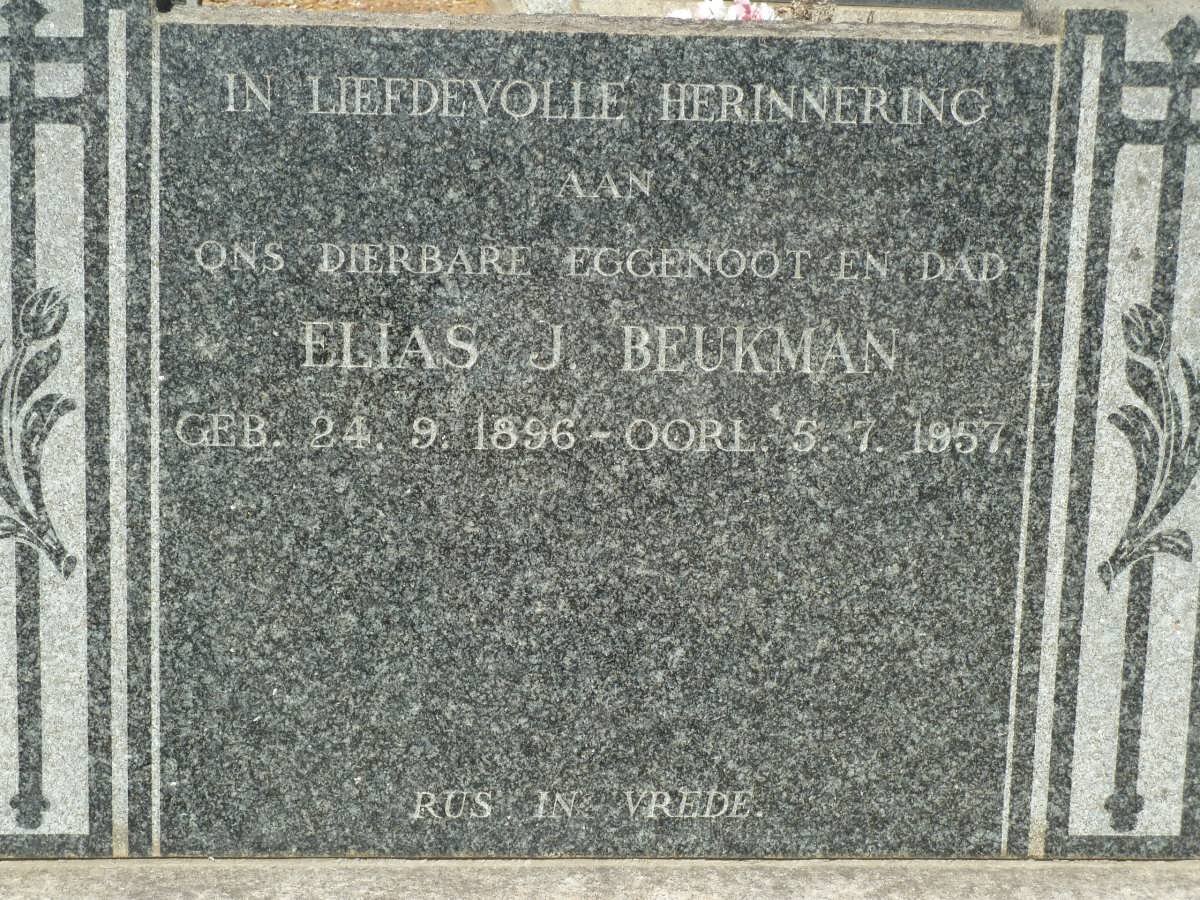 BEUKMAN Elias J. 1896-1957