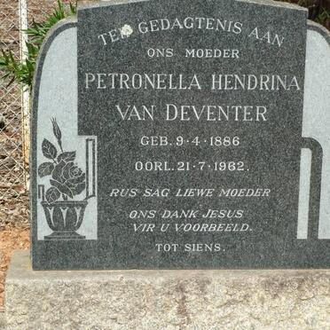 DEVENTER Petronella Hendrina, van 1886-1962