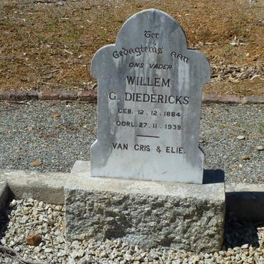 DIEDERICKS Willem G. 1884-1939