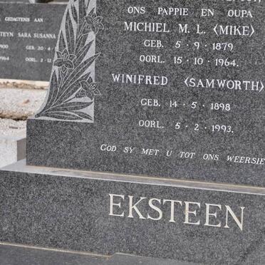 EKSTEEN Michiel M.L. 1879-1964 &amp; Winifred SAMWORTH 1898-1993