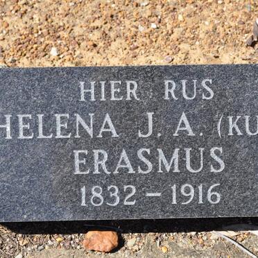 ERASMUS Helena J.A. nee KUNZ 1832-1916