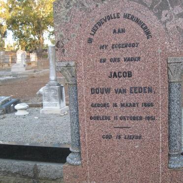 EEDEN Jacob Douw, van 1866-1951