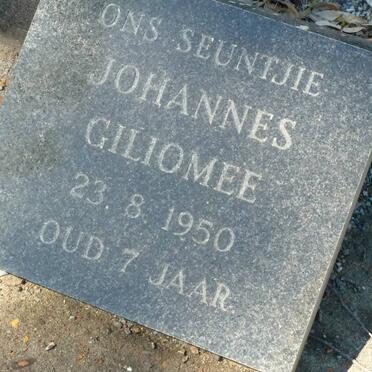 GILIOMEE Johannes -1950