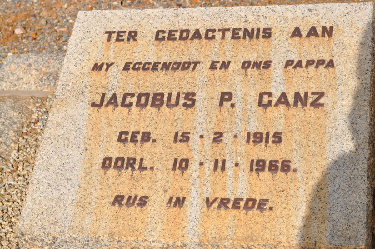 GANZ Jacobus P. 1915-1966