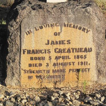 GREATHEAD James Francis 1865-1911