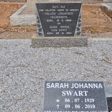 GELDENHUYS Willem Johannes -1966 &amp; Maria Alida KEMP -1964 :: SWART Sarah Johanna 1929-2010