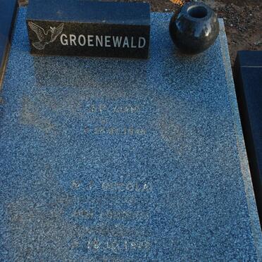 GROENEWALD J.P. 19?6- &amp; N.J. nee LOURENS 194?-