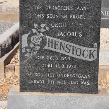 HENSTOCK Cecil Jacobus 1955-1972