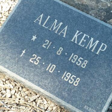 KEMP Alma 1958-1958