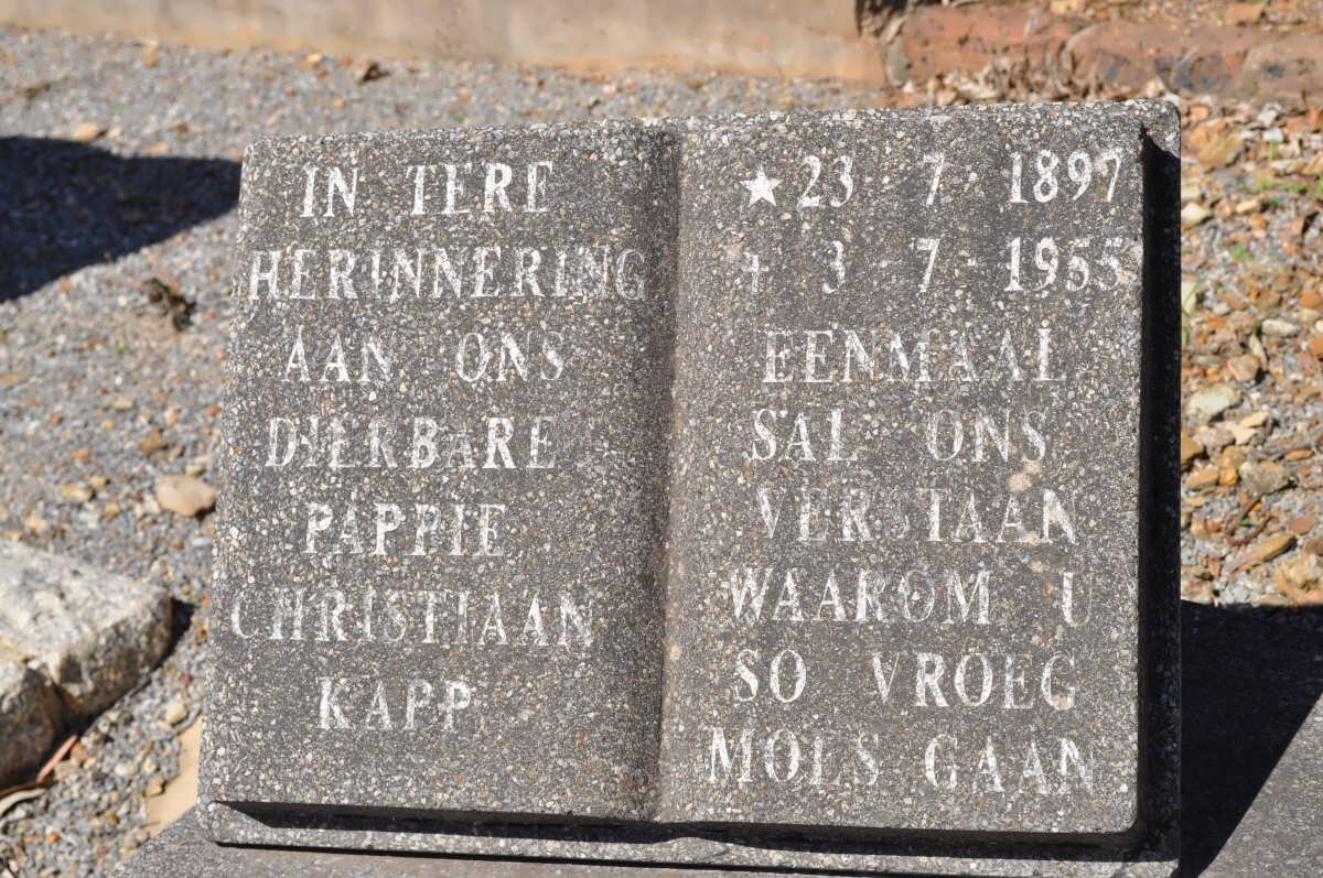 KAPP Christiaan 1897-1955