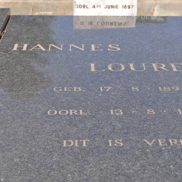 LOURENS Hannes 1894-1981