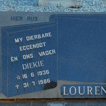 LOURENS Diekie 1936-1986