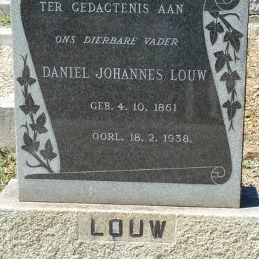 LOUW Daniel Johannes 1861-1938