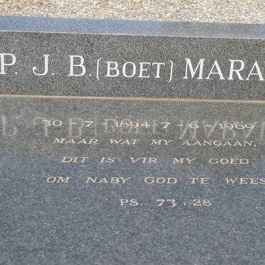 MARAIS P.J.B. 1894-1969