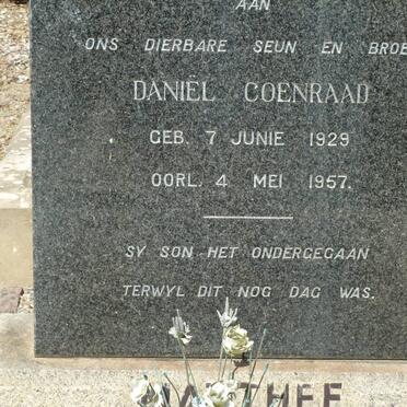 MATTHEE Daniël Coenraad 1929-1957