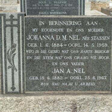 NEL Jan A. 1882-1967 &amp; Johanna D.M. STASSEN 1884-1959