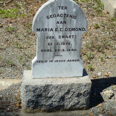 OSMOND Maria E.C. nee SWART 1876-1940