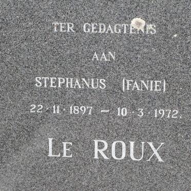 ROUX Stephanus, le 1897-1972