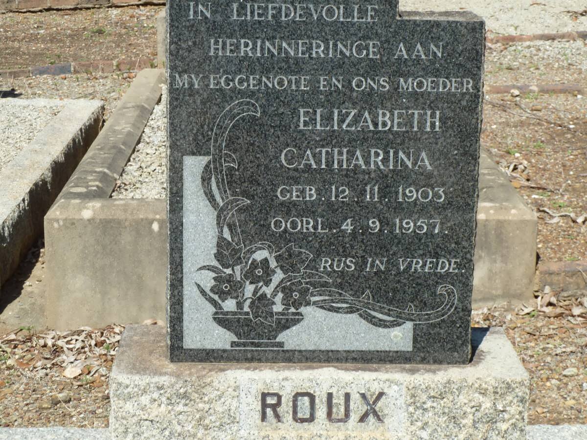 ROUX Elizabeth Catharina 1903-1957