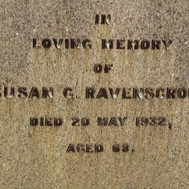 RAVENSCROFT Susan G. -1932
