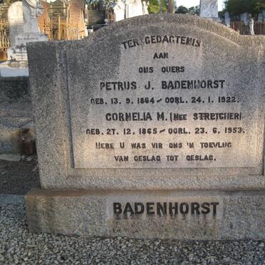 STREICHER Petrus J. 864-1922 &amp; Cornelia M. STREICHER 1865-1953