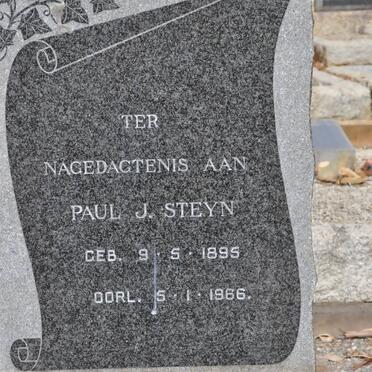 STEYN Paul J. 1895-1966