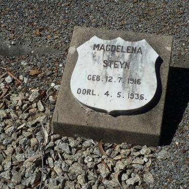 STEYN Magdelena 1916-1935
