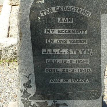 STEYN J.L.C. 1894-1940