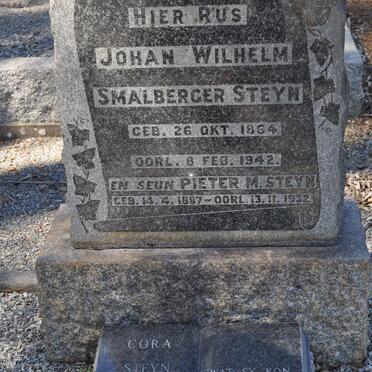STEYN Johan Wilhelm Smalberger 1864-1942 :: STEYN Pieter M. 1887-1932 &amp; Cora VAN EEDEN 1889-1988