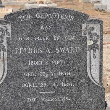 SWART Petrus A. 1878-1957