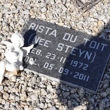 TOIT Rista, du nee STEYN 1972-2011