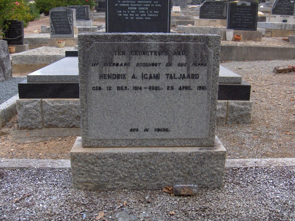 TALJAARD Hendrik A. 1914-1951