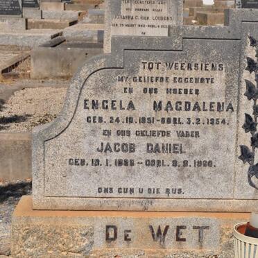 WET Jacob Daniel, de 1886-1960 &amp; Engela Magdalena 1891-1954